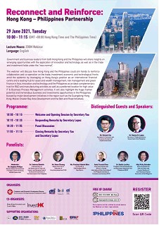 Webinar: “Reconnect and Reinforce: Hong Kong – the Philippines Partnership”